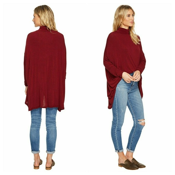 Free People Oversized Terry Turtleneck Tee - Picture 4 of 8